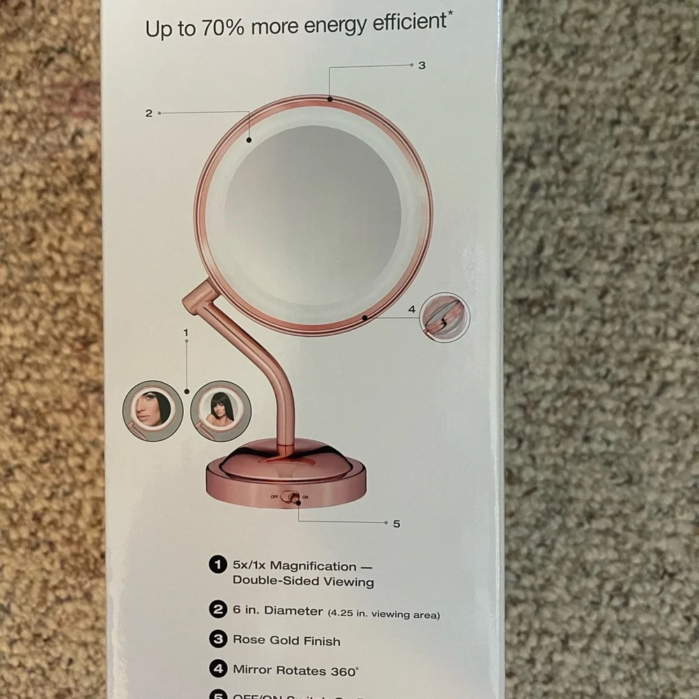 Conair reflections lighted mirror LED